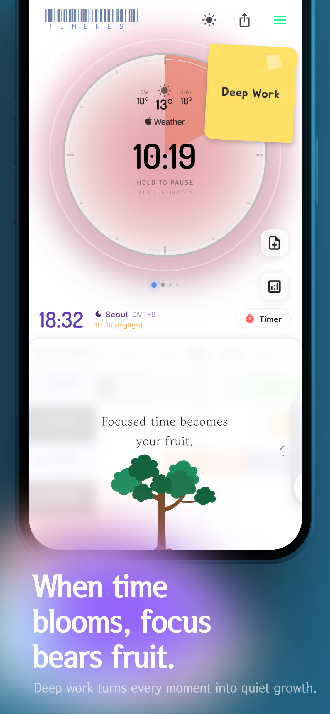 Pomodoro timer auto-connected to scheduled tasks